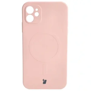 Hurtownia GSM - Etui silikonové s magnetickým kroužkem Bizon Case Silicone Magnetic pro Apple iPhone 11 světle růžové - BIZ3357 - {ean13} - Hurt