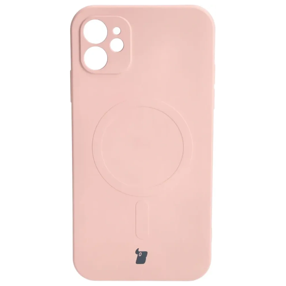 Wholesale Bizon Case Silicone Magnetic Apple iPhone 11 light pink - BIZ3357 - {ean13} - Hurt