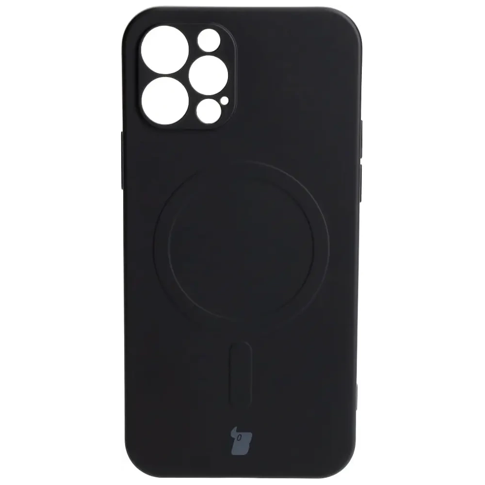 Hurtownia GSM - Bizon Case Silikon Magnetic Apple iPhone 12 Pro schwarz - BIZ3358 - {ean13} - Hurt