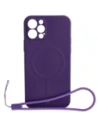 Bizon Case Silikon Magnetic Apple iPhone 12 Pro Pflaume