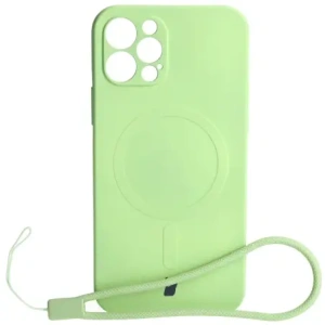 Hurtownia GSM - Bizon Case Silicon Magnetic Apple iPhone 12 Pro verde deschis - BIZ3360 - {ean13} - Hurt