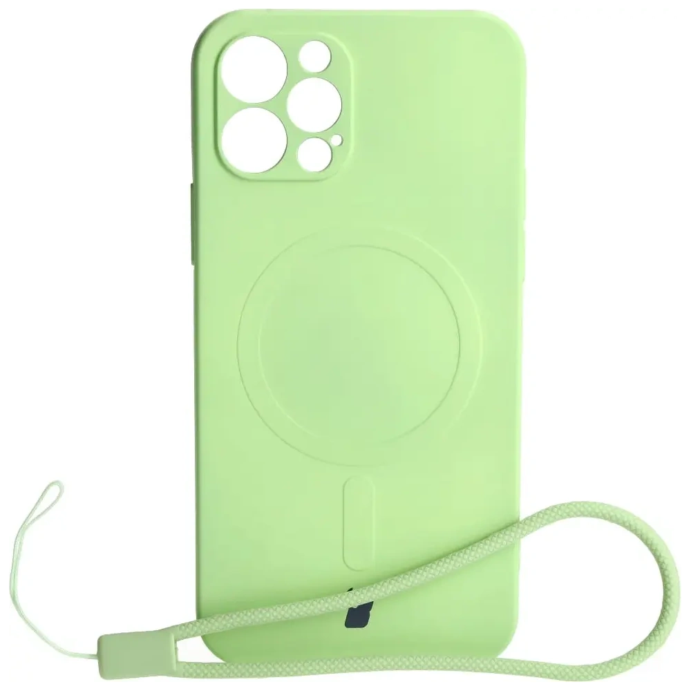 Hurtownia GSM - Etui silikonové s magnetickým kroužkem Bizon Case Silicone Magnetic pro Apple iPhone 12 Pro jasně zelené - BIZ3360 - {ean13} - Hurt