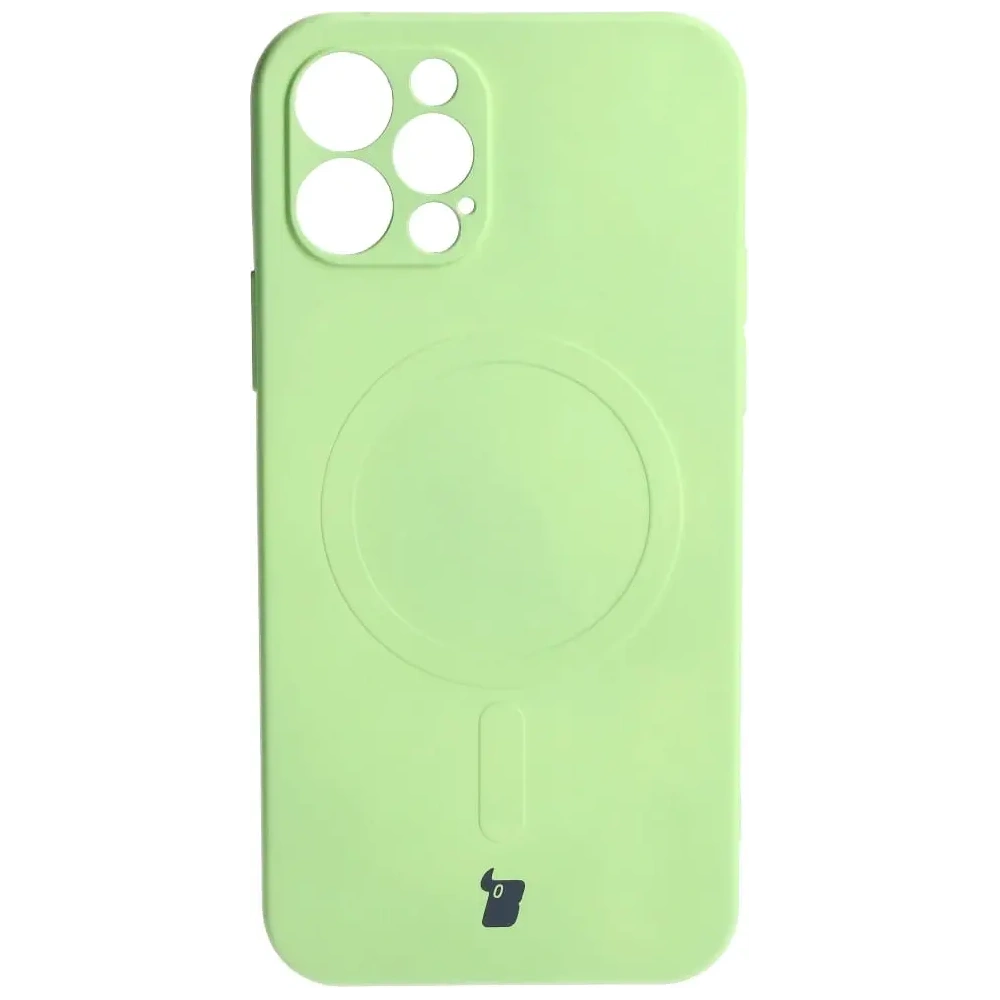 Hurtownia GSM - Bizon Case Silicon Magnetic Apple iPhone 12 Pro verde deschis - BIZ3360 - {ean13} - Hurt