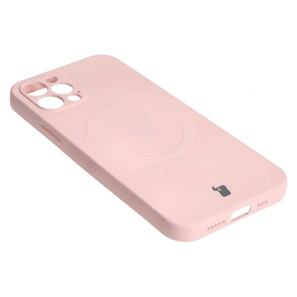 Wholesale Bizon Case Silicone Magnetic Apple iPhone 12 Pro light pink - BIZ3361 - {ean13} - Hurt