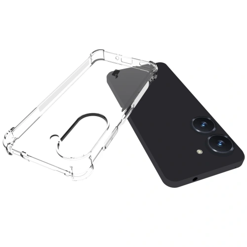 Etui + 2x szkło na ekran + obiektyw Bizon Case Clear Pack do Asus Zenfone 10 przezroczyste