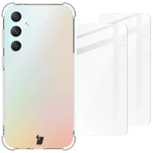 Wholesale Bizon Case Clear Pack case + 2x screen glass Samsung Galaxy S23 FE clear - BIZ3363 - {ean13} - Hurt