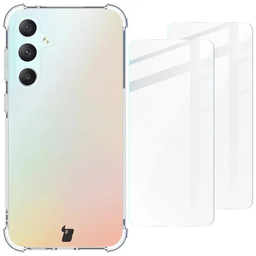 Wholesale Bizon Case Clear Pack case + 2x screen glass Samsung Galaxy S23 FE clear - BIZ3363 - {ean13} - Hurt