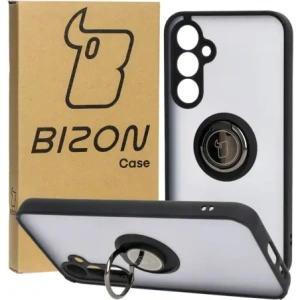 Hurtownia GSM - Etui s úchytem na prst Bizon Case Hybrid Ring pro Samsung Galaxy S23 FE kouřové s černým rámečkem - BIZ3364 - {ean13} - Hurt