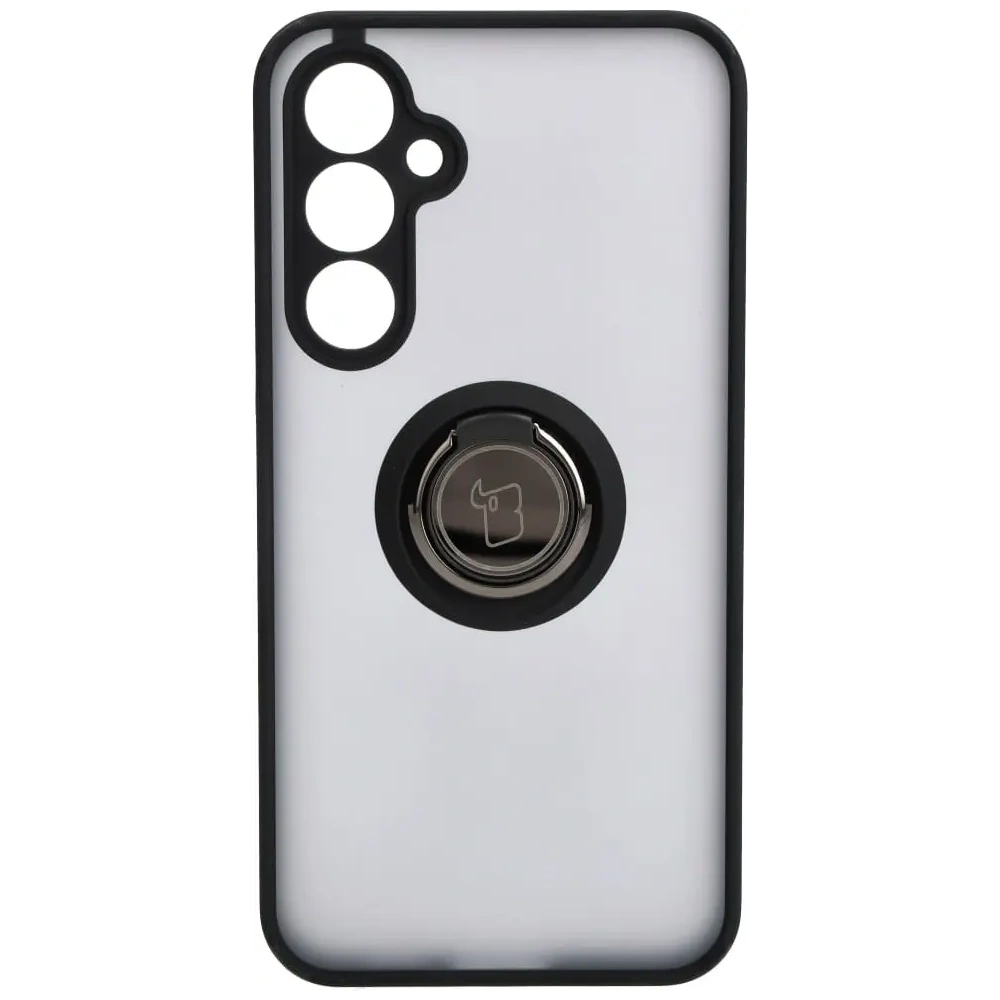 Hurtownia GSM - Etui s úchytem na prst Bizon Case Hybrid Ring pro Samsung Galaxy S23 FE kouřové s černým rámečkem - BIZ3364 - {ean13} - Hurt