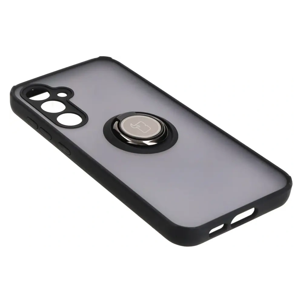 Hurtownia GSM - Bizon Case Hybrid Ring Samsung Galaxy S23 FE fumuriu cu un cadru negru - BIZ3364 - {ean13} - Hurt