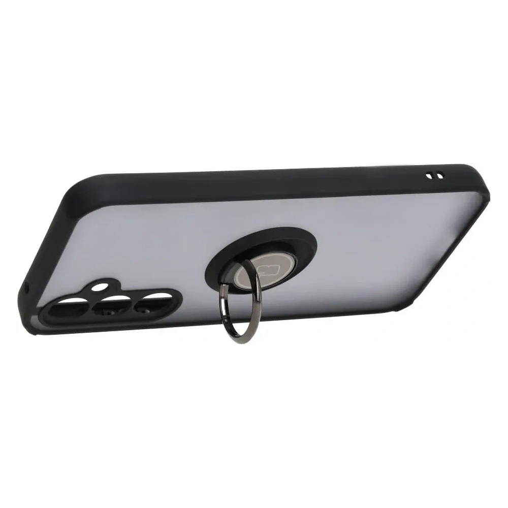 Hurtownia GSM - Bizon Case Hybrid Ring Samsung Galaxy S23 FE fumuriu cu un cadru negru - BIZ3364 - {ean13} - Hurt