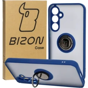 Hurtownia GSM - Etui s úchopem na prst Bizon Case Hybrid Ring pro Samsung Galaxy S23 FE kouřové s modrým rámem - BIZ3365 - {ean13} - Hurt