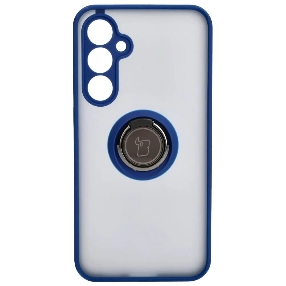 Hurtownia GSM - Bizon Case Hybrid Ring Samsung Galaxy S23 FE fumuriu cu un cadru albastru închis - BIZ3365 - {ean13} - Hurt