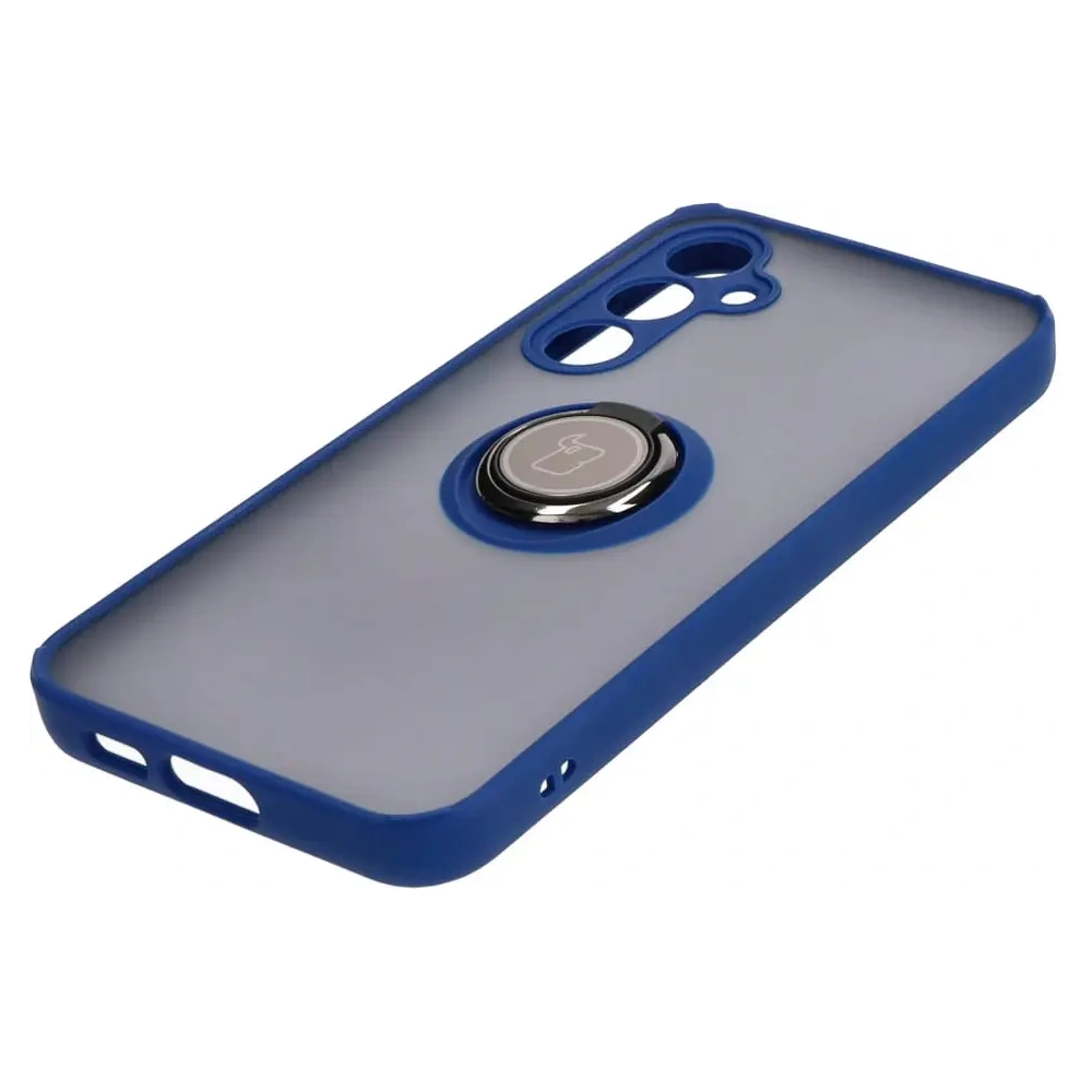 Hurtownia GSM - Bizon Case Hybrid Ring Samsung Galaxy S23 FE fumuriu cu un cadru albastru închis - BIZ3365 - {ean13} - Hurt