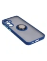 Wholesale Bizon Case Hybrid Ring Samsung Galaxy S23 FE smoky with a navy blue frame - BIZ3365 - {ean13} - Hurt