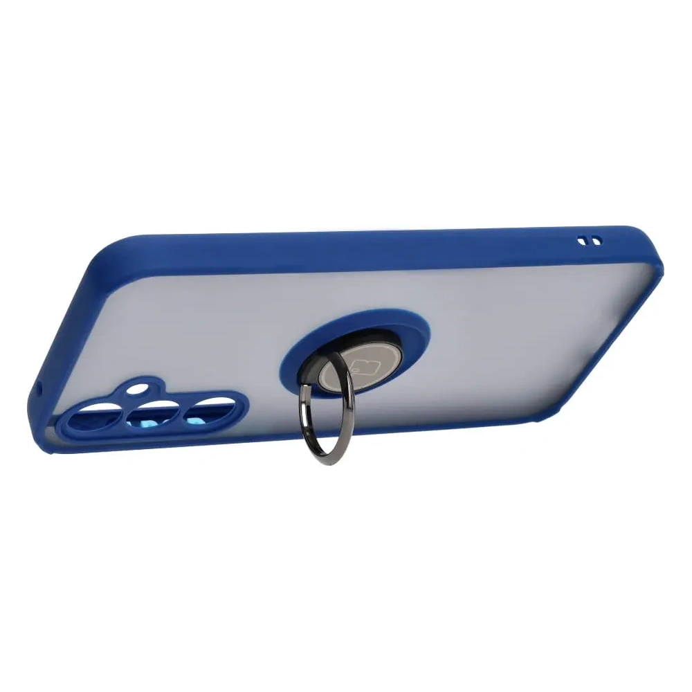 Hurtownia GSM - Bizon Case Hybrid Ring Samsung Galaxy S23 FE fumuriu cu un cadru albastru închis - BIZ3365 - {ean13} - Hurt