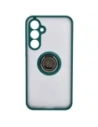 Hurtownia GSM - Etui s úchytem na palec Bizon Case Hybrid Ring pro Samsung Galaxy S23 FE kouřové s tmavě zeleným rámem - BIZ3366 - {ean13} - Hurt