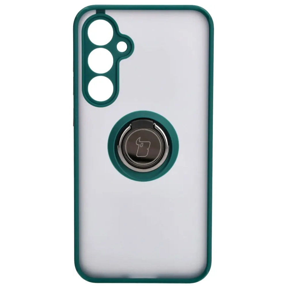 Hurtownia GSM - Bizon Case Hybrid Ring Samsung Galaxy S23 FE fumuriu cu un cadru verde închis - BIZ3366 - {ean13} - Hurt