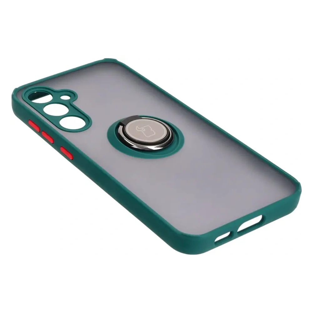 Hurtownia GSM - Bizon Case Hybrid Ring Samsung Galaxy S23 FE fumuriu cu un cadru verde închis - BIZ3366 - {ean13} - Hurt