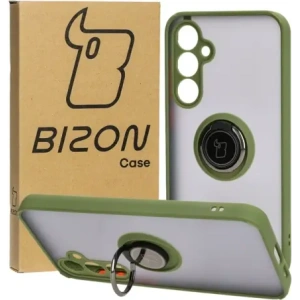 Hurtownia GSM - Bizon Case Hybrid Ring Samsung Galaxy S23 FE rauchig mit einem grünen Rahmen - BIZ3367 - {ean13} - Hurt