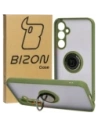 Wholesale Bizon Case Hybrid Ring Samsung Galaxy S23 FE smoky with a green frame - BIZ3367 - {ean13} - Hurt