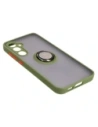 Wholesale Bizon Case Hybrid Ring Samsung Galaxy S23 FE smoky with a green frame - BIZ3367 - {ean13} - Hurt