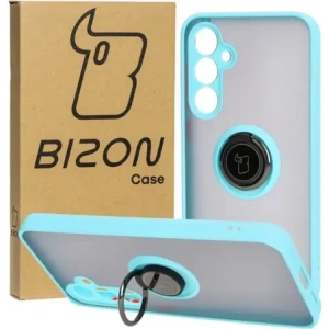 Hurtownia GSM - Bizon Case Hybrid Ring Samsung Galaxy S23 FE rauchig mit einem hellblauen Rahmen - BIZ3368 - {ean13} - Hurt