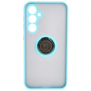Hurtownia GSM - Etui z uchwytem na palec Bizon Case Hybrid Ring do Samsung Galaxy S23 FE kouřové s jasně modrým rámečkem - BIZ3368 - {ean13} - Hurt