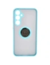 Hurtownia GSM - Etui z uchwytem na palec Bizon Case Hybrid Ring do Samsung Galaxy S23 FE kouřové s jasně modrým rámečkem - BIZ3368 - {ean13} - Hurt