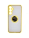 Hurtownia GSM - Etui s úchopem na prst Bizon Case Hybrid Ring pro Samsung Galaxy S23 FE kouřové s žlutým rámem - BIZ3369 - {ean13} - Hurt