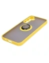 Hurtownia GSM - Bizon Case Hybrid Ring Samsung Galaxy S23 FE fumuriu cu un cadru galben - BIZ3369 - {ean13} - Hurt