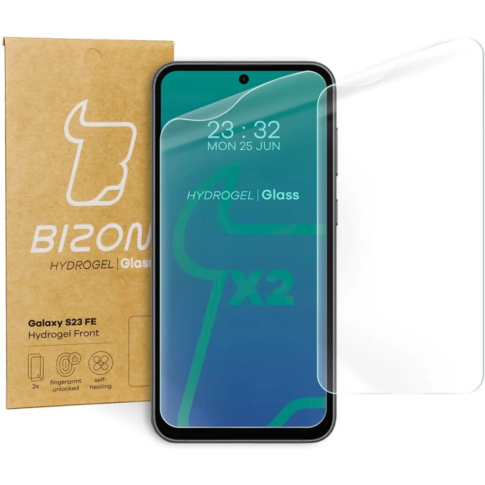 Hurtownia GSM - Bizon Glass Hydrogel Front Samsung Galaxy S23 FE [2 PACK] - BIZ3372 - {ean13} - Hurt