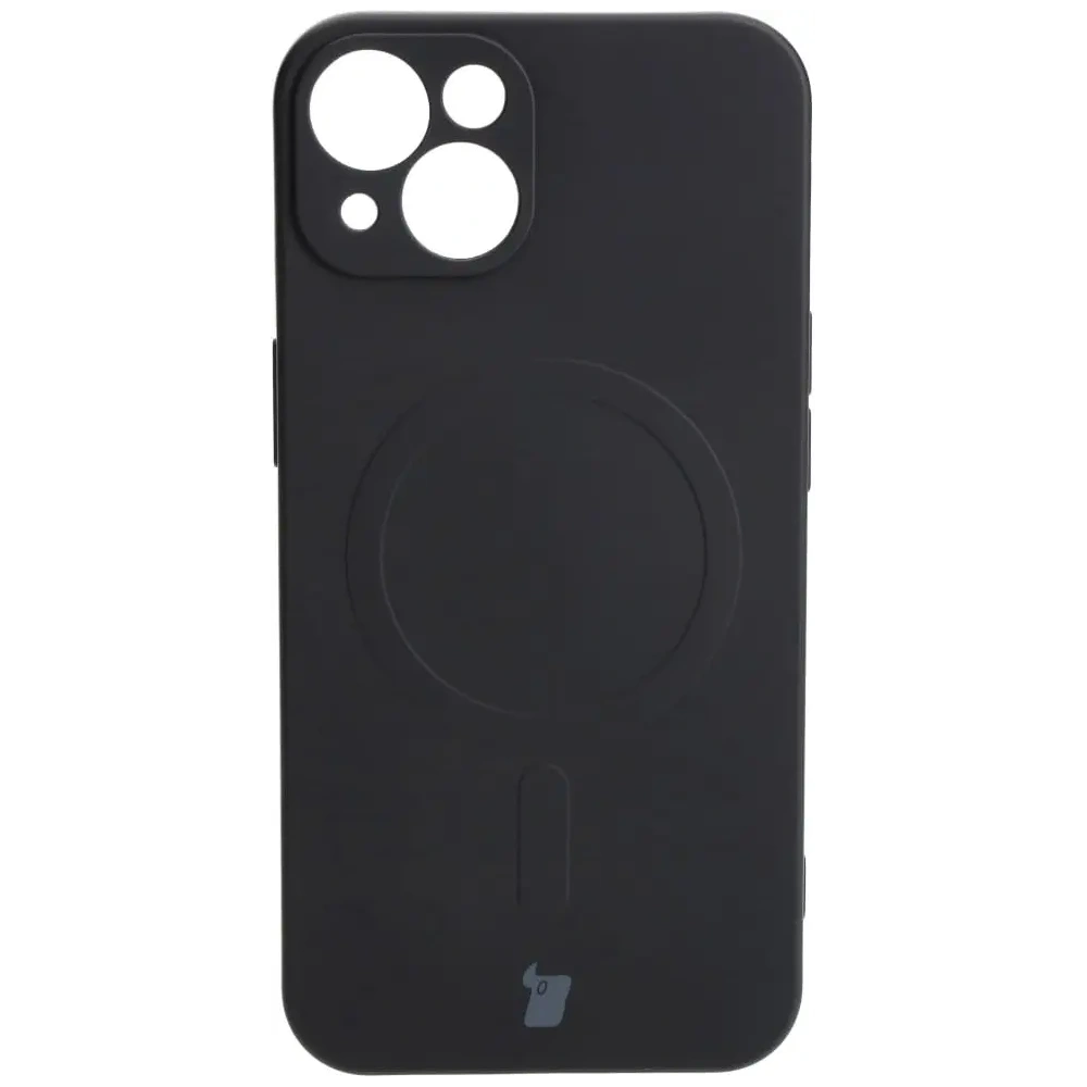 Hurtownia GSM - Silikonové pouzdro s magnetickým kroužkem Bizon Case Silicone Magnetic pro Apple iPhone 13 černé - BIZ3374 - {ean13} - Hurt