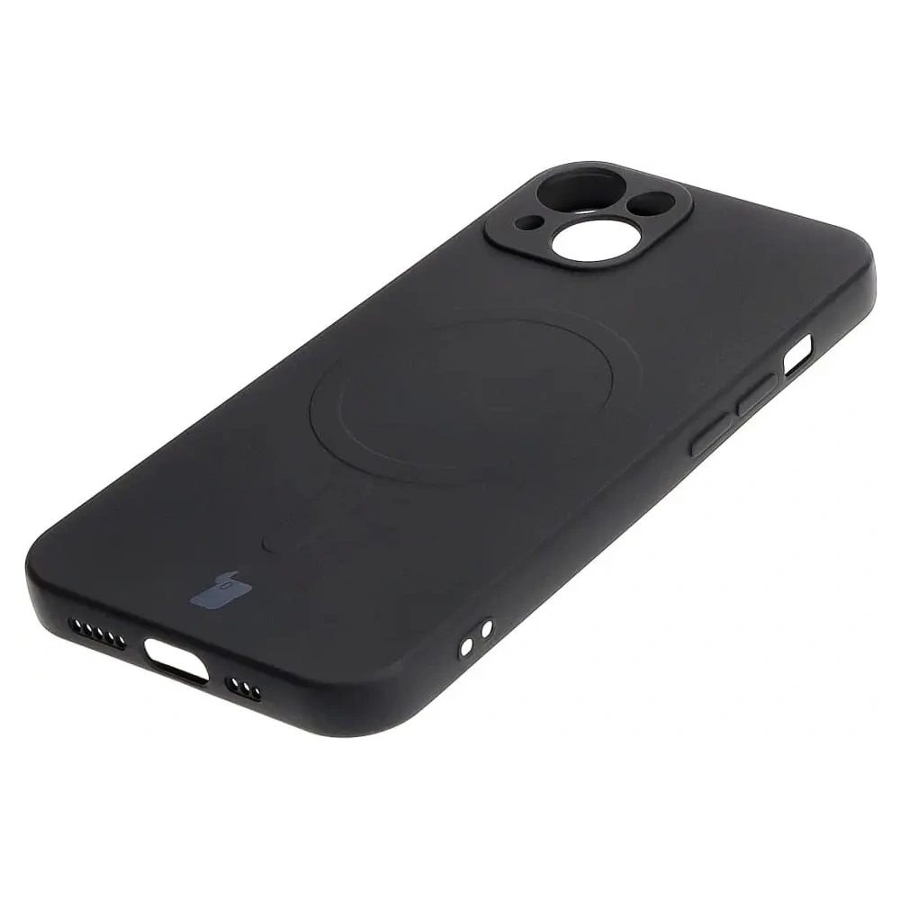 Hurtownia GSM - Silikonové pouzdro s magnetickým kroužkem Bizon Case Silicone Magnetic pro Apple iPhone 13 černé - BIZ3374 - {ean13} - Hurt
