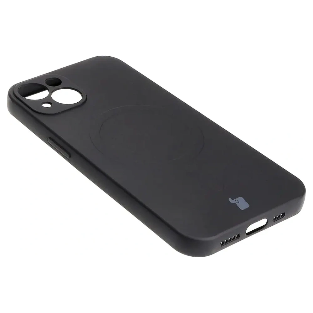 Hurtownia GSM - Etui silikonowe z pierścieniem magnetycznym Bizon Case Silicone Magnetic do Apple iPhone 13 czarne - BIZ3374 - {ean13} - Hurt