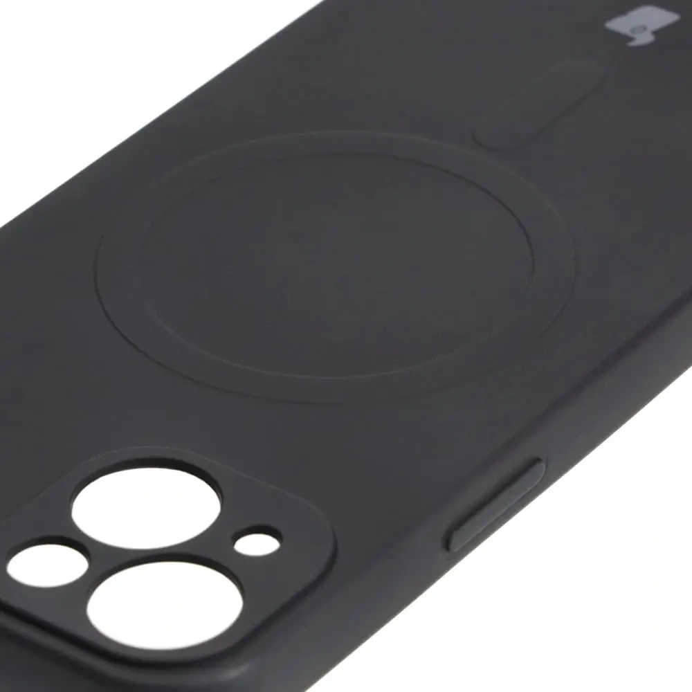 Hurtownia GSM - Silikonové pouzdro s magnetickým kroužkem Bizon Case Silicone Magnetic pro Apple iPhone 13 černé - BIZ3374 - {ean13} - Hurt