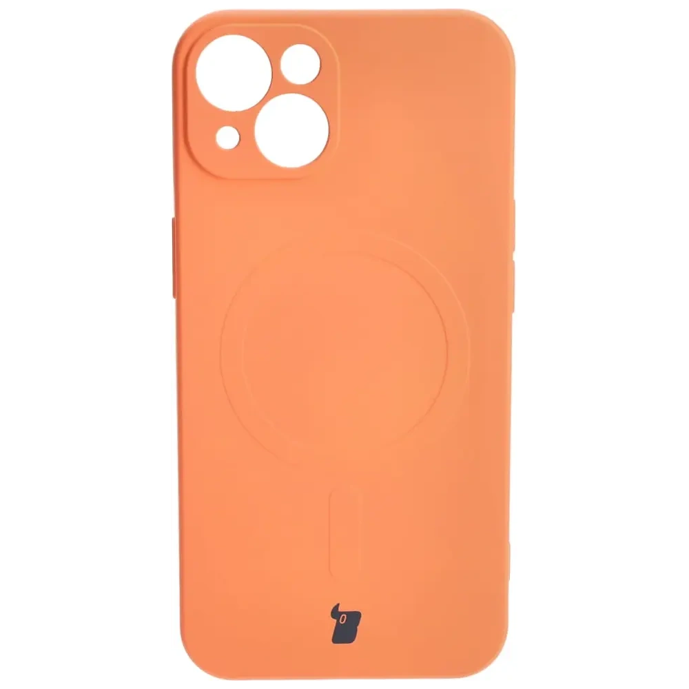 Hurtownia GSM - Etui silikonové s magnetickým kroužkem Bizon Case Silicone Magnetic pro Apple iPhone 13 v barvě mrkve - BIZ3375 - {ean13} - Hurt