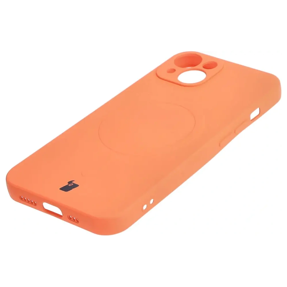 Hurtownia GSM - Etui silikonové s magnetickým kroužkem Bizon Case Silicone Magnetic pro Apple iPhone 13 v barvě mrkve - BIZ3375 - {ean13} - Hurt