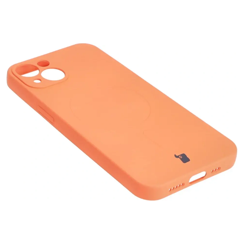 Hurtownia GSM - Etui silikonové s magnetickým kroužkem Bizon Case Silicone Magnetic pro Apple iPhone 13 v barvě mrkve - BIZ3375 - {ean13} - Hurt