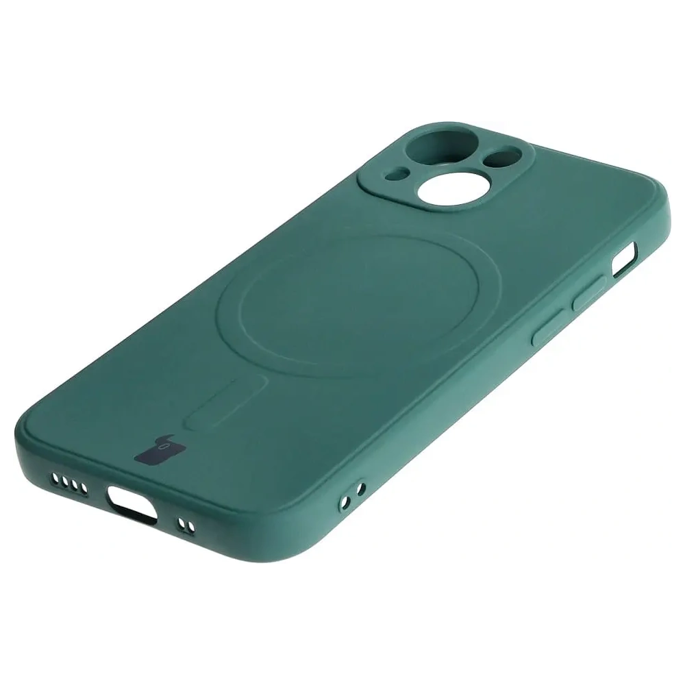 Hurtownia GSM - Etui Bizon Case Silicone MagSafe Sq do Apple iPhone 13 Mini tmavě zelené - BIZ3383 - {ean13} - Hurt