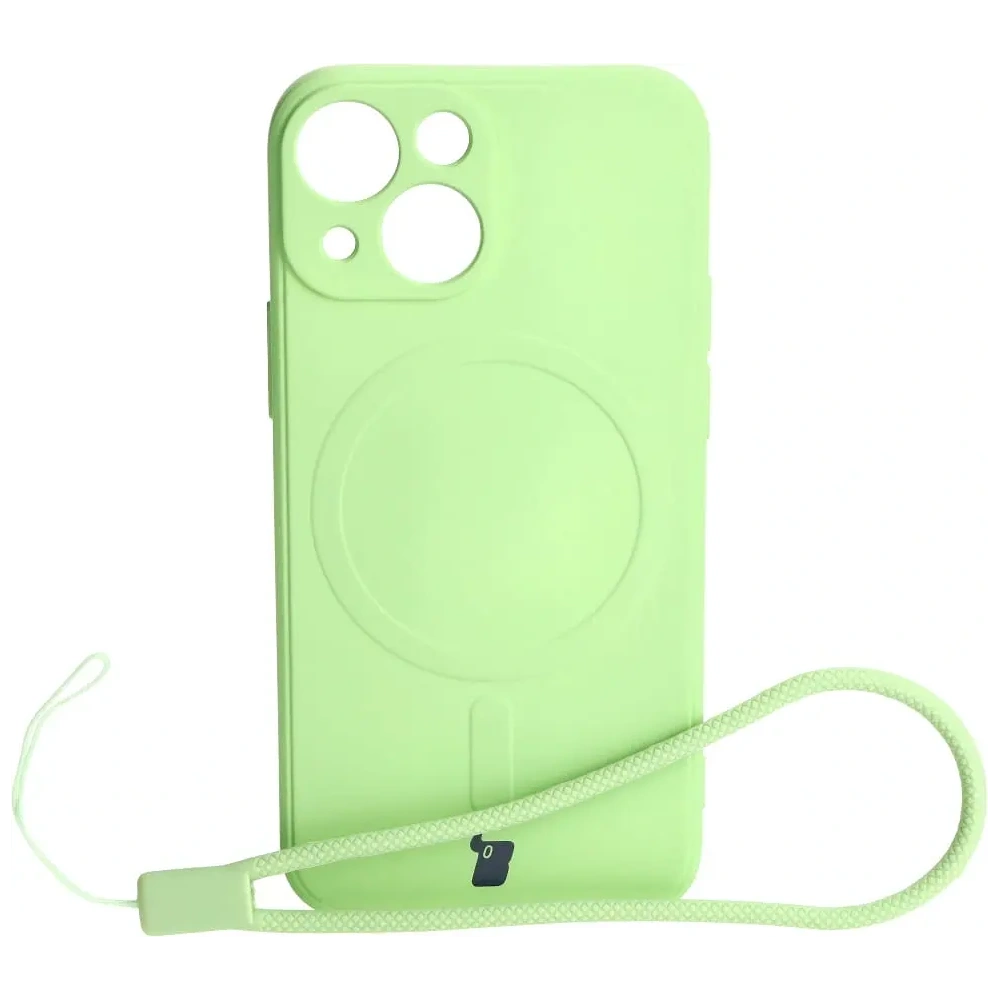Hurtownia GSM - Bizon Case Silicone MagSafe Sq Apple iPhone 13 Mini világos zöld - BIZ3384 - {ean13} - Hurt