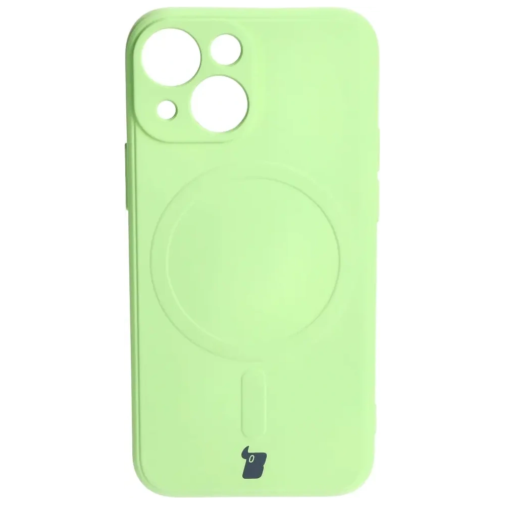 Hurtownia GSM - Etui Bizon Case Silicone MagSafe Sq do Apple iPhone 13 Mini jasně zelené - BIZ3384 - {ean13} - Hurt