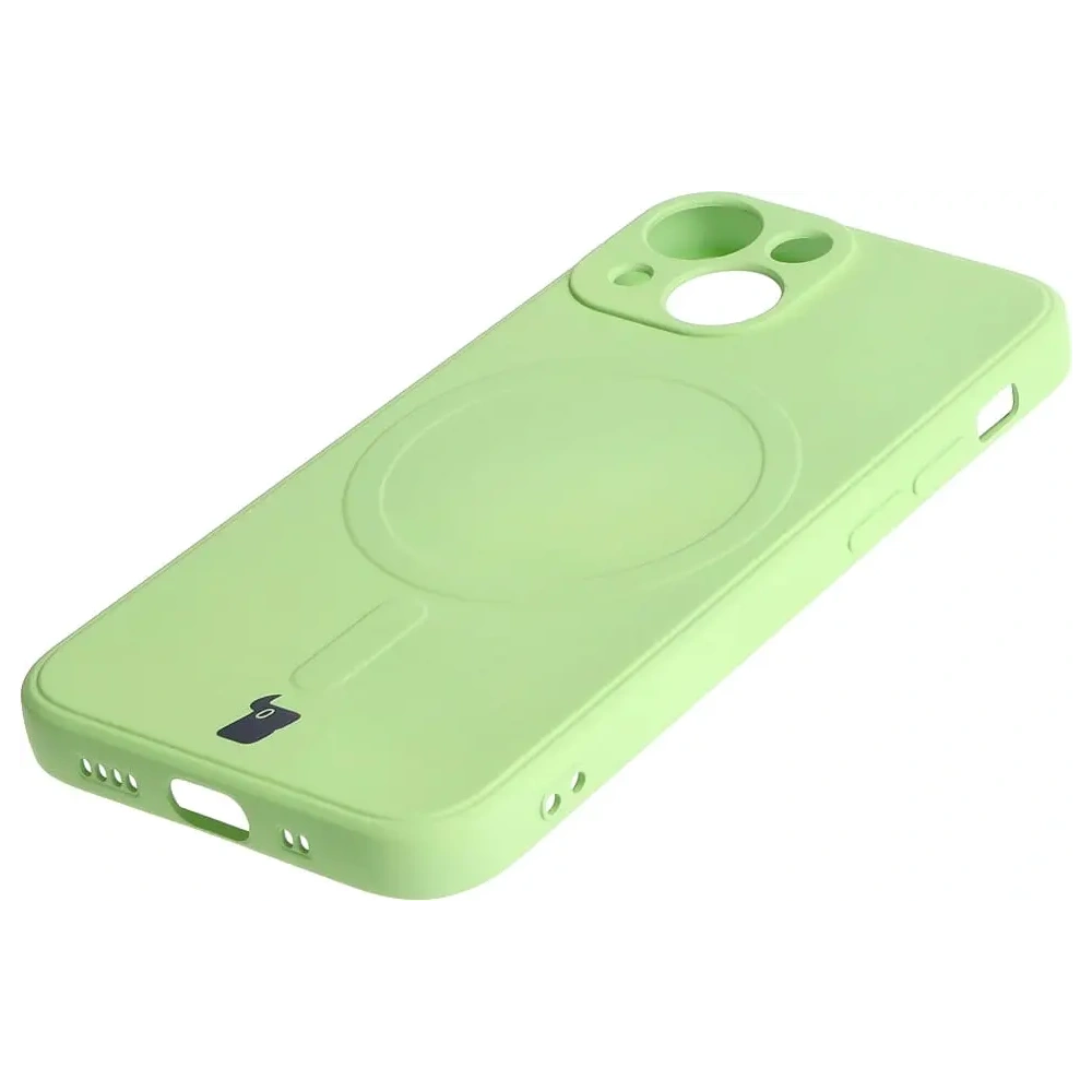 Wholesale Bizon Case Silicone MagSafe Sq Apple iPhone 13 Mini light green - BIZ3384 - {ean13} - Hurt