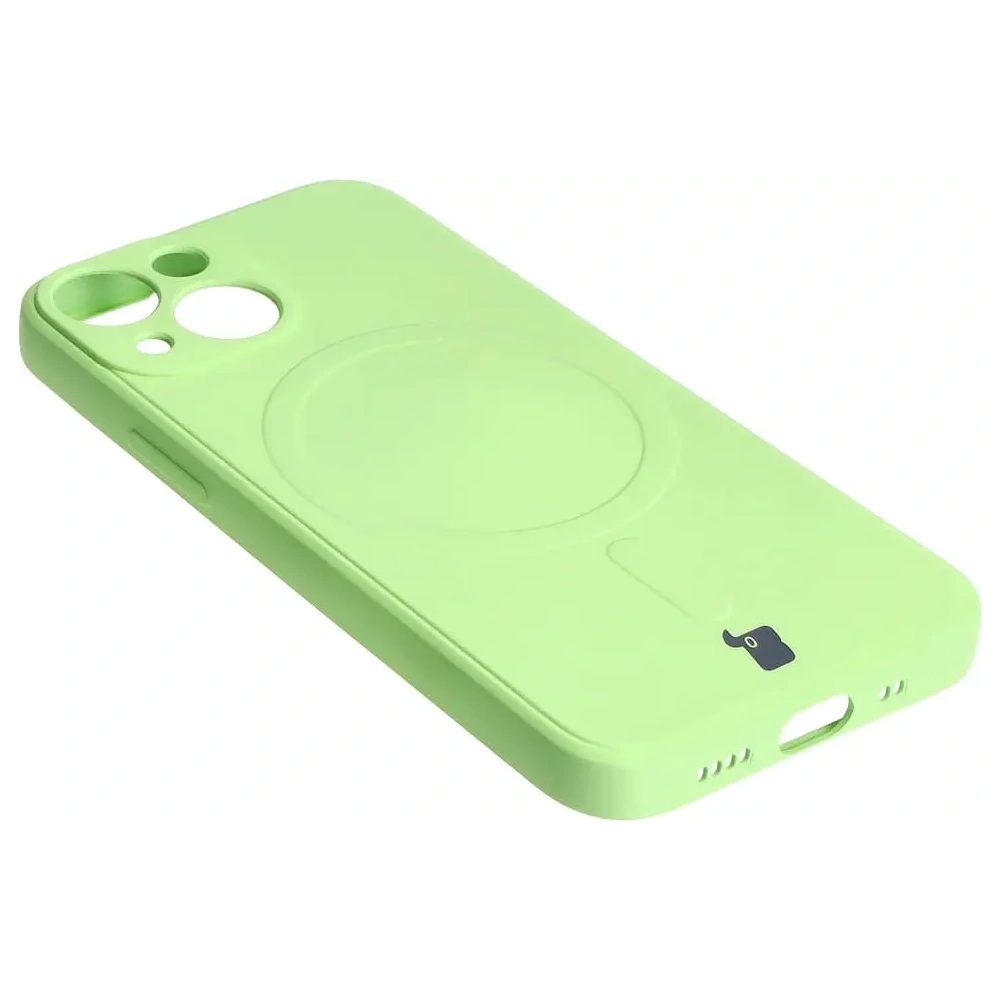 Hurtownia GSM - Etui Bizon Case Silicone MagSafe Sq do Apple iPhone 13 Mini jasně zelené - BIZ3384 - {ean13} - Hurt