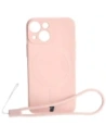 Hurtownia GSM - Etui Bizon Case Silicone MagSafe Sq do Apple iPhone 13 Mini světle růžové - BIZ3385 - {ean13} - Hurt