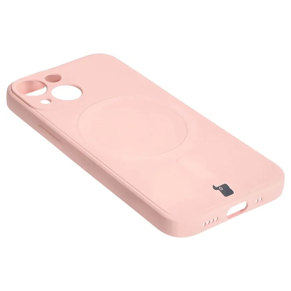 Hurtownia GSM - Etui Bizon Case Silicone MagSafe Sq do Apple iPhone 13 Mini světle růžové - BIZ3385 - {ean13} - Hurt