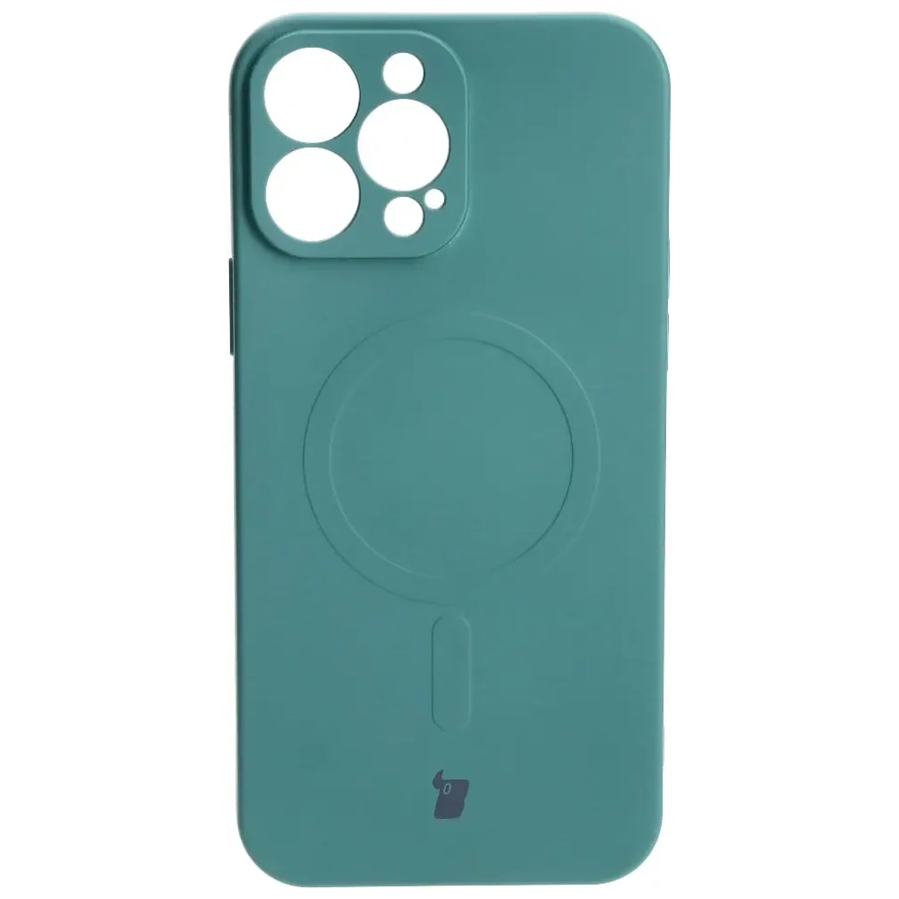Hurtownia GSM - Bizon Case Silicone Magnetic Apple iPhone 13 Pro Max verde închis - BIZ3387 - {ean13} - Hurt