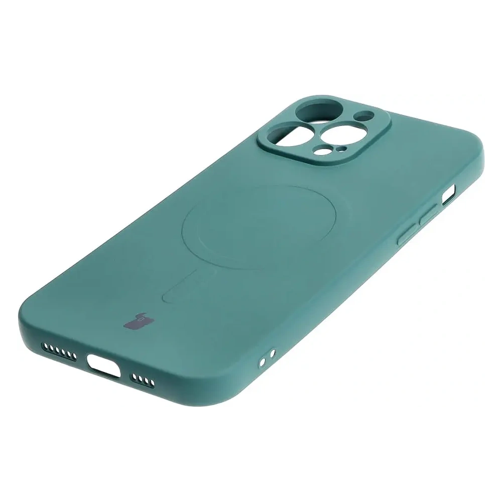 Hurtownia GSM - Bizon Case Silicone Magnetic Apple iPhone 13 Pro Max verde închis - BIZ3387 - {ean13} - Hurt