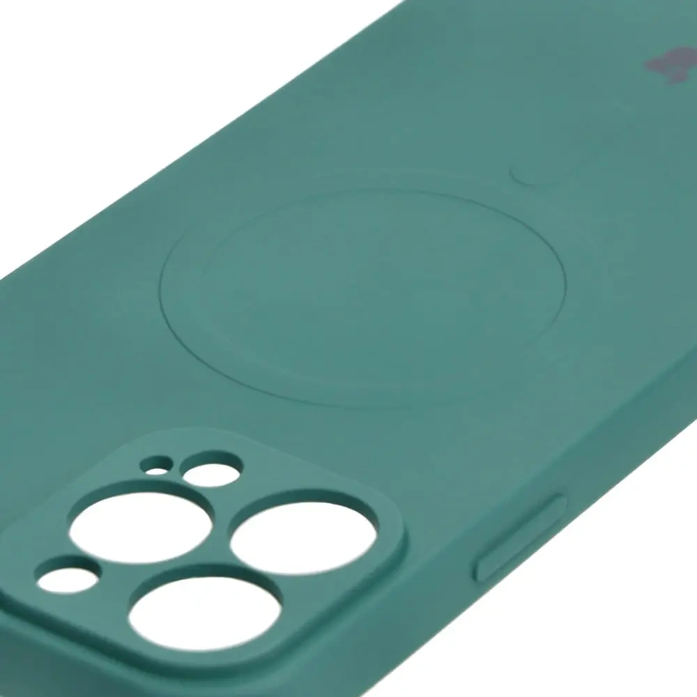 Wholesale Bizon Case Silicone Magnetic Apple iPhone 13 Pro Max dark green - BIZ3387 - {ean13} - Hurt