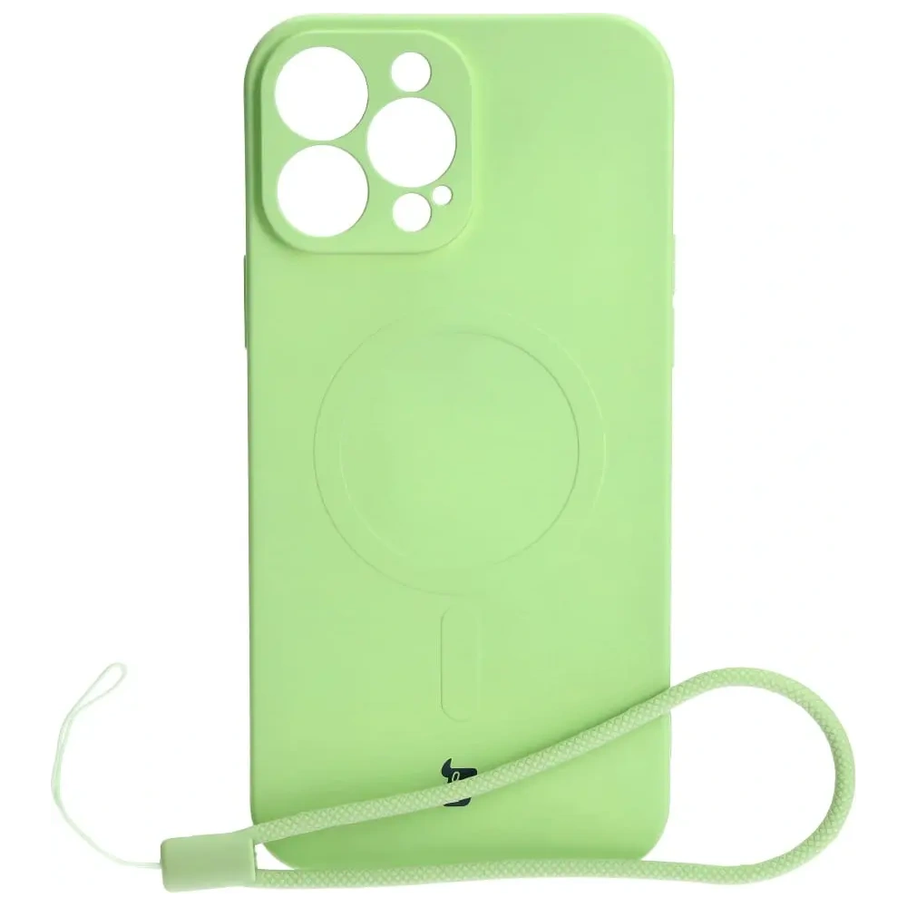 Hurtownia GSM - Bizon Case Silicone Magnetic Apple iPhone 13 Pro Max verde deschis - BIZ3388 - {ean13} - Hurt